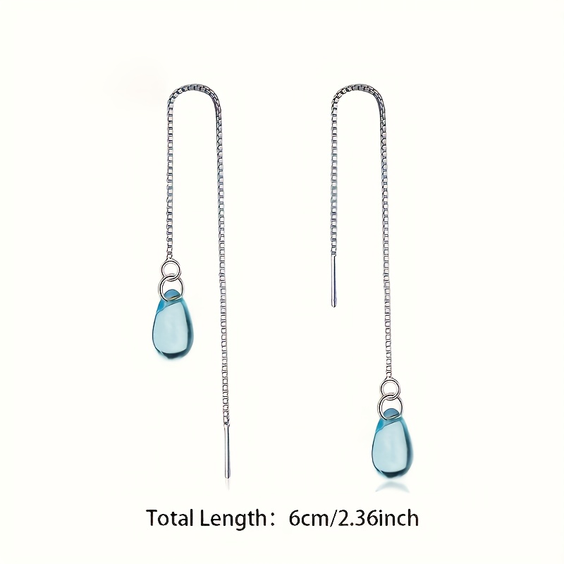 Women's Teardrop-shaped Mermaid Tear Earrings, Elegant Design